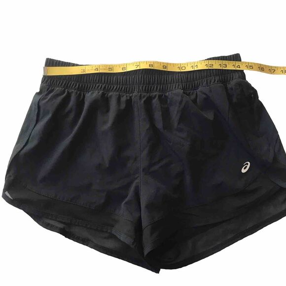Avia Running Shorts Womens Size M Brief Lined Elastic Waist Zip Pocket Mesh Goth - Picture 9 of 11